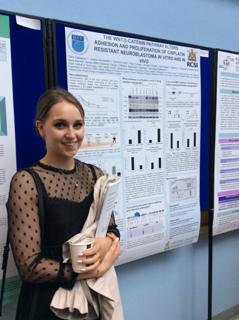 Ciara during her BSc project at RCSI